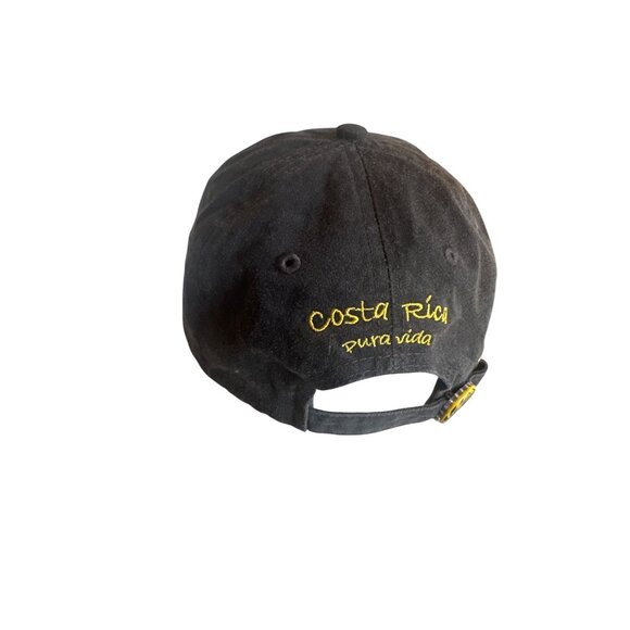 Imperial Costa Rica Adjustable Black Cap Embroidered Crest Logo "Pura Vida" Tex - Picture 3 of 6